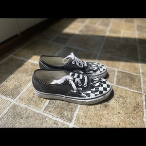 vans low checkered flame🏁